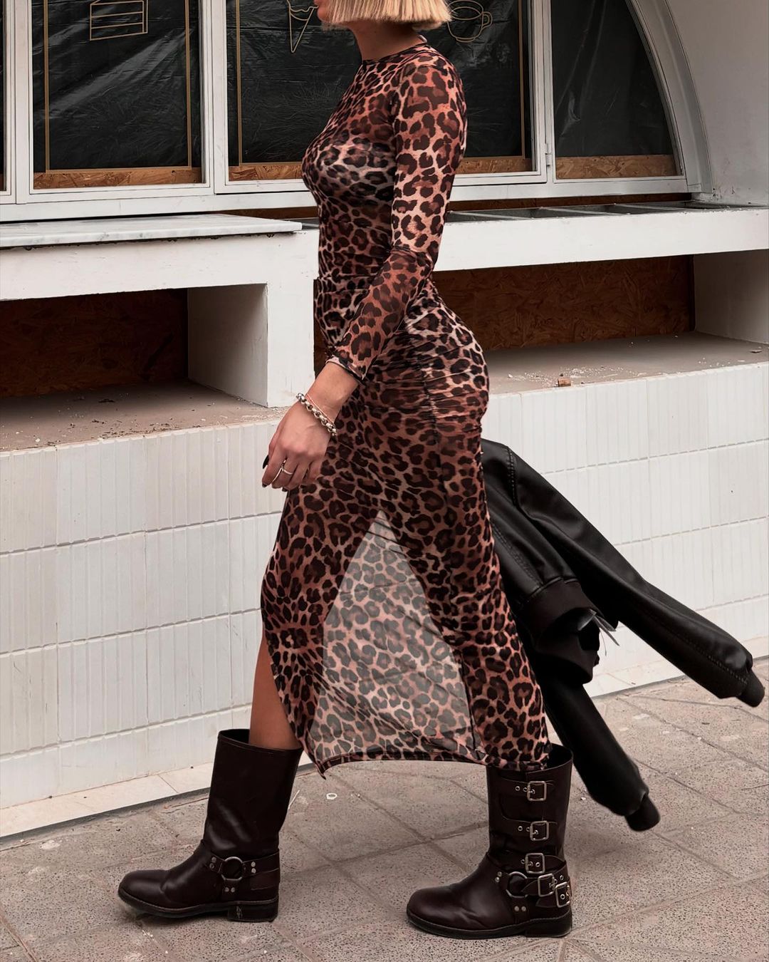 Afrika Leopard Print Dress – Bold & Timeless Statement