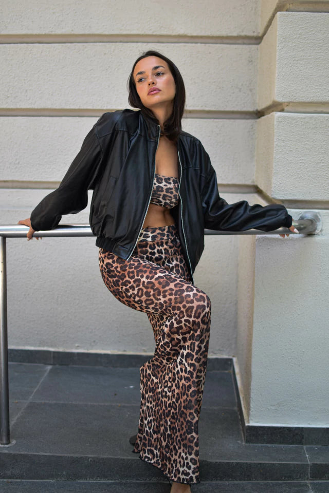 Afrika Leopard Print Maxi Skirt – Fierce & Flattering