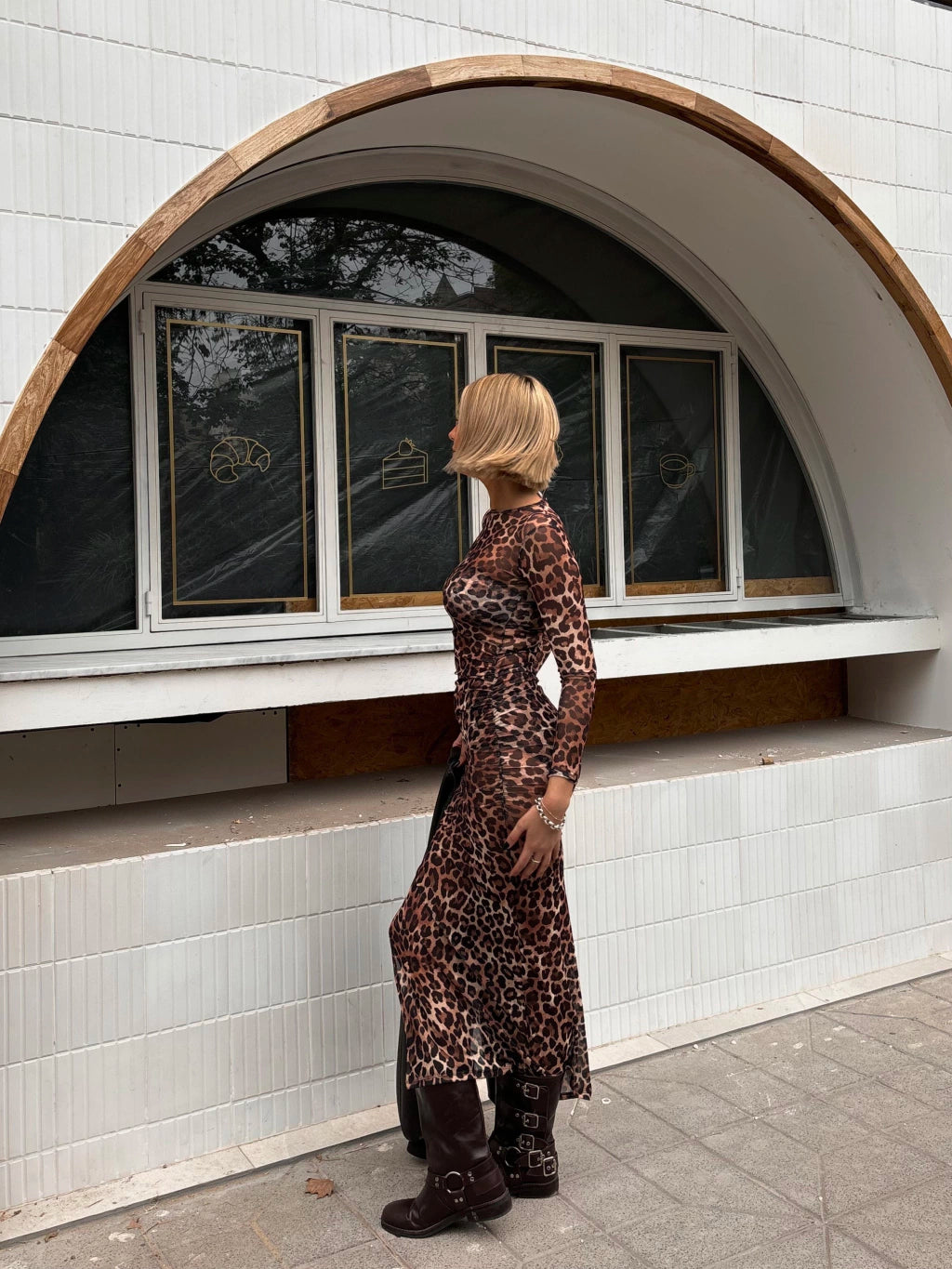 Afrika Leopard Print Dress – Bold & Timeless Statement